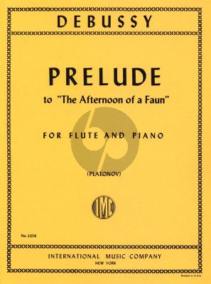 Debussy Prelude to the "Afternoon of a Faun" for Flute-Piano (edited by N.V. Platonov)