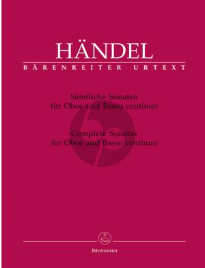 Handel Sonatas (Complete) Oboe and Bc (edited by Terence Best) (Barenreiter-Urtext)
