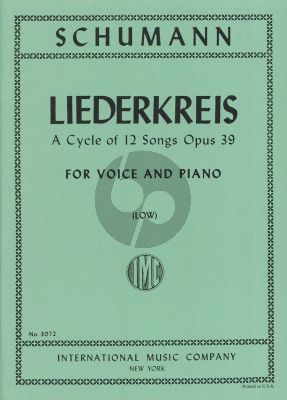 Schumann Liederkreis Op. 39 Low Voice (Sergius Kagen)
