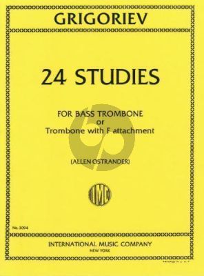Grigoriev 24 Studies Bass Trombone (Ostrander)