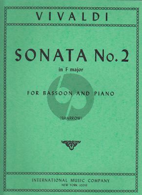 Vivaldi Sonata No.2 F-major RV 41 Bassoon and Piano (Leonard Sharrow)