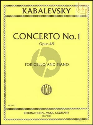 Concerto No.1 Op.49 Violoncello-Piano