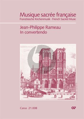 Rameau In Convertendo (Psaume 125 - Grand Motet Soli-Chor-Orchester Partitur (Jean-Paul C. Montagnier)
