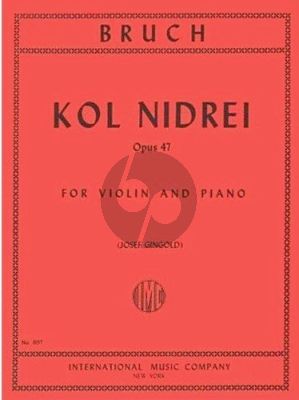 Bruch Kol Nidrei Op.47 Violin-Piano (Josef Gingold)