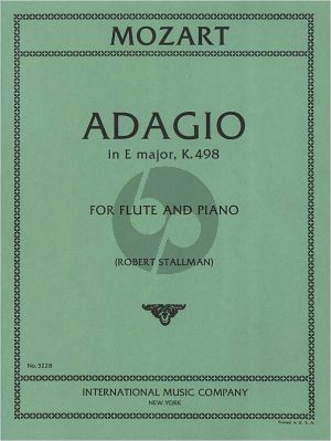 Mozart Adagio KV 261 (orig. Violin) Flute-Piano (arr. Robert Stallman)