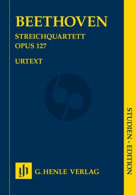 Beethoven Quartett Es-dur Op.127 2 Vi.-Va.-Vc. Study Score (Henle-Urtext)