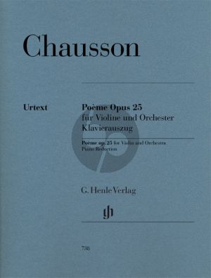 Chausson Poeme Op. 25 Violin and Piano (Peter Jost) (Henle-Urtext)