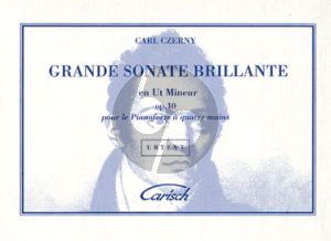 Czerny Grande Sonate Brillante C-minor Op.10 Piano 4 hds.