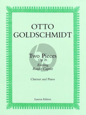 Goldschmidt 2 Pieces Op.26 Clarinet-Piano