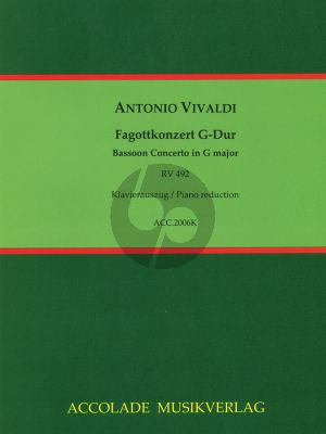 Vivaldi Concerto G-dur RV 492 Fagott-Klavier (Jean-Christophe Dassonville)