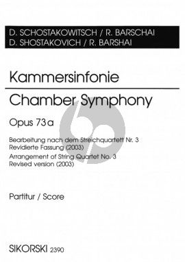Kammersinfonie Op.27A (nach Streichquartett nr.3) (Barschai) Score
