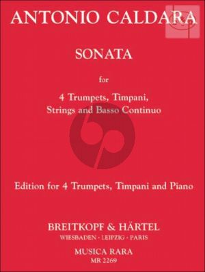 Sonate C-dur (4 Trumpets-Timpani-Strings-Bc)