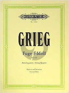 Grieg Fuge f-moll EG 114 2 Vi.-Va.-Vc. (Part./Stimmen) (Benestad) (1861)