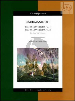 Rachmaninoff Concertos no.1-2 (Op.1 and Op.18) Piano-Orchestra Full Score (Boosey Masterworks Libr.)