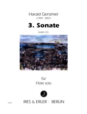 Genzmer Sonate No. 3 GeWV 210 Flöte solo (2002)