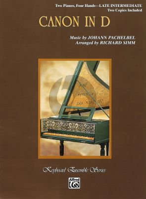 Pachelbell  Canon 2 pianos 4 hds (2 copies included) (Simm)