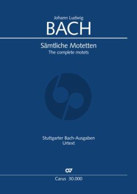 Bach Samtliche Motetten (SATB-SATB) (Gesamtausgabe) (Herausgegeben von Uwe Wolf) Nabestellen