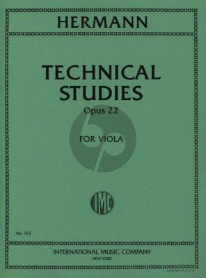 Hermann Technical Studies opus 22 Viola