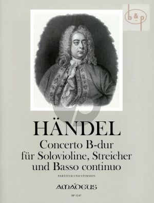 Concerto B-dur (Sonata a 5) (HWV 288) (Violin-Str.-Bc)