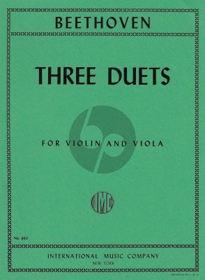 Beethoven 3 Duets WoO27 Violin and Viola (Hermann-Pagels)