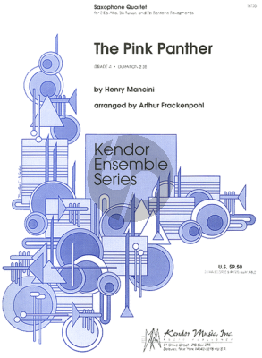 Mancini The Pink Panther Theme 4 Saxophones (AATB) (Score/Parts) (Grade 4) (arr. Arthur Frackenpohl)