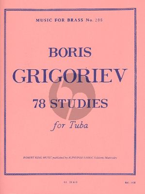 Grigoriev 78 Studies Tuba