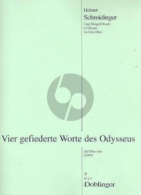 Schmidinger 4 Gefliederte Worte des Odysseus Op.38 Oboe solo