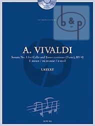 Sonata No.5 e-minor RV 40 Violoncello-Bc