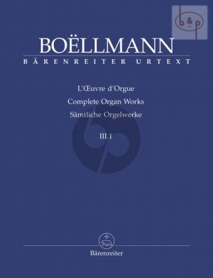 Samtliche Orgelwerke Vol.3 Teil 1 (First Ed.)