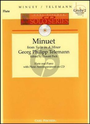 Minuet (from Suite a-minor) (Flute-Piano) (Bk-Cd)