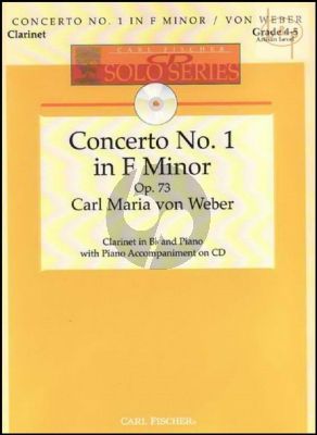 Concerto No.1 f-minor Op.73 (Clarinet-Piano) (Bk-Cd) (