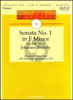 Sonata Op.120 No.1 (Clarinet-Piano) (Book-Online Audio) (edited by Denise Schmidt)