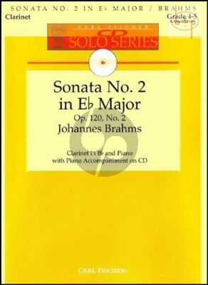 Sonata Op.120 No.2 (Clarinet-Piano) (Bk-Cd) (edited by Denise Schmidt)