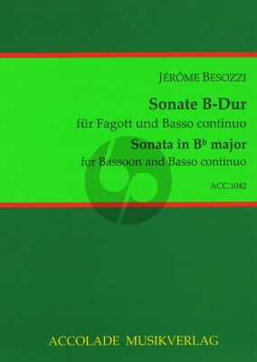 Besozzi Sonate B-dur Fagott-Bc (Dassonville)