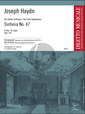 Haydn Symphony No.47 G-Major 'Palindrome' Hob. I:47 Robbins Landon Set of Parts (4-3-2-2-1)