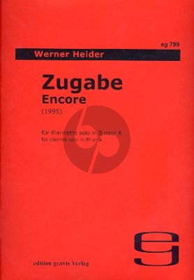 Heider Zugabe (Encore) (1995) for Clarinet