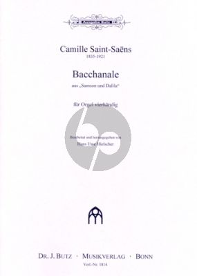 Saint=Saens Bacchanale aus Samson & Dalila Orgel 4 Handig (Hans Uwe Hielscher)