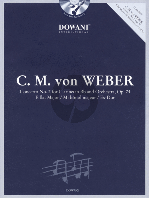 Weber Concerto No.2 E-flat major Op.74 Clarinet (Bk-Cd) (Dowani)