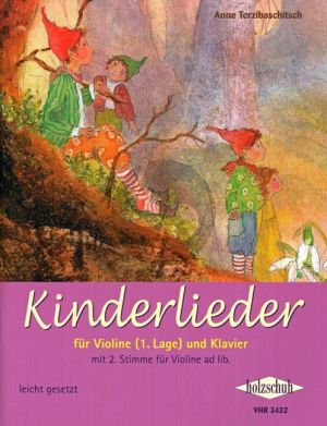 Kinderlieder Violine und Klavier (with 2nd part ad lib.) (1st.Pos.) (easy level)