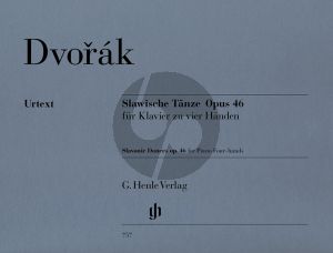 Dvorak Slawische Tanze Op.46 Klavier 4 Hd.
