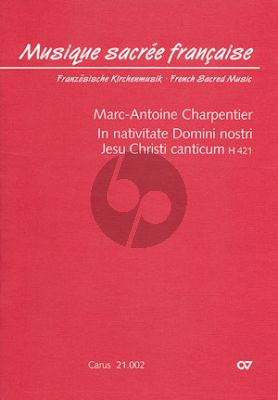 In Nativitate Domini Nostri Jesu Christi Canticum H.421 (SSA[Soli]-SSA[Chor]-Bc) (Partitur)