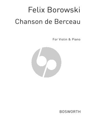 Borowski Chanson de Berceau Violin and Piano