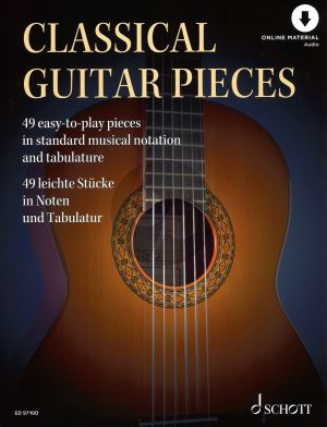 Classical Guitar Pieces Bk-Audio Online (50 Easy-To-Play Pieces in Standard Music Notation and Tablature)