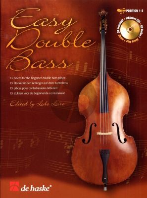 Easy Double Bass (Bk-Cd) (Position 1 - 3) (Lode Leide) (13 Pieces beginner double bass player)