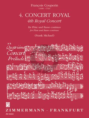 Couperin Concert Royal No.4 Flute-Bc (Frank Michael)