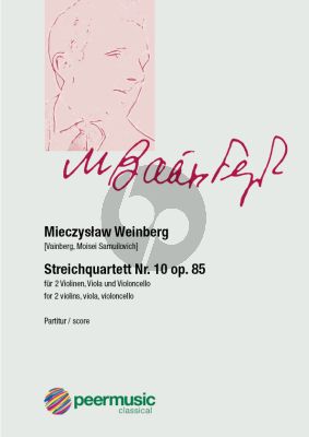 Weinberg Streichquartett No. 10 Op. 85 Partitur (1954) (Vainberg, Moisei Samuilovich)