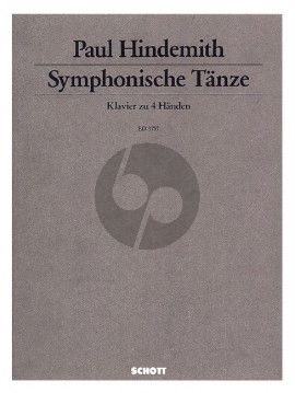 Hindemith Symphonische Tänze Klavier 4 Hd. (transcr Horst-Günther Schnell)