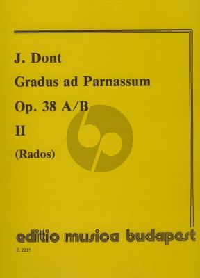 Dont Gradus ad Parnassum Op.38 Vol.2 Violin (Intermediate Exercises with 2nd. Violin) (Rados)