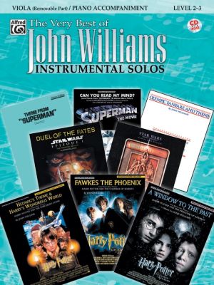 The Very Best of John Williams for Strings Viola with Piano Accompaniment (Bk-Cd) (level 2 - 3)