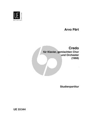 Part Credo (1968) Gemischter Chor (SATB), Klavier, Orchester Studienpartitur